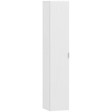 HOMCOM Dulap de Baie Suspendat, Colona de Baie cu 5 Niveluri și Rafturi Reglabile, Închidere Amortizată Soft Close, Dulap Salvaspațiu Modern, 30x31.5x160 cm, Alb | Aosom Romania