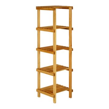 Raft de podea cu 5 rafturi Zangia în culoare Naturală 36x36x140cm 36x36