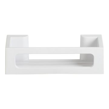 Raft pentru baie alb mat autoadeziv cu Turbo-Loc din plastic Bralia – Wenko