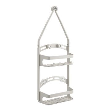 Raft pentru baie gri de agățat din plastic – Metaltex