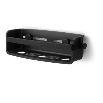 Raft pentru baie negru autoadeziv din plastic Flex Adhesive – Umbra