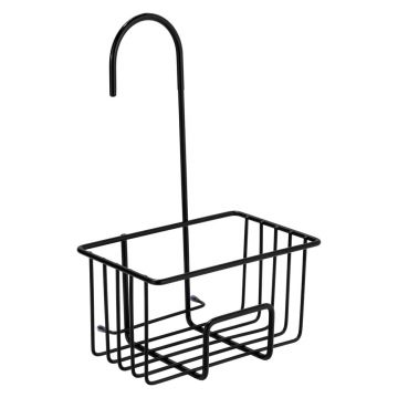 Raft pentru baie negru de agățat din oțel inoxidabil Milito – Wenko
