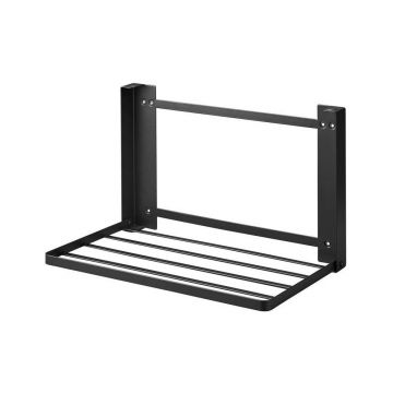 Raft pentru baie negru mat de montat pe perete din oțel Tower – YAMAZAKI