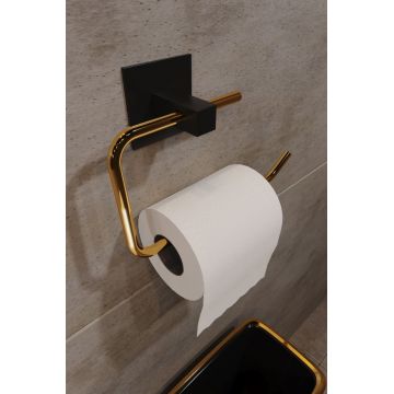 Suport hartie igienica CM-048 Auriu 8x5x16 cm
