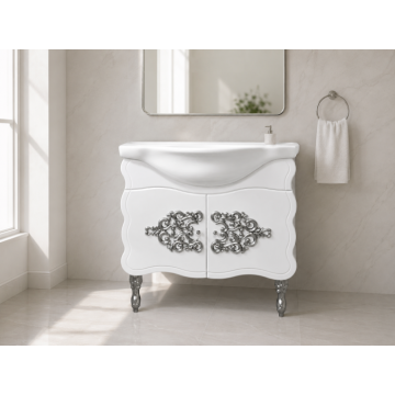 Masca baie cu lavoar Temptation Argint 87x90x51 cm