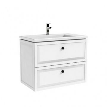 Mobilier Oristo Montebianco 80 cm, alb mat - Dimensiune 80cm
