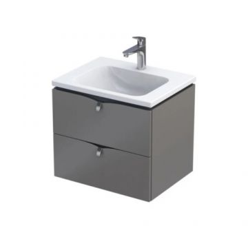 Mobilier suspendat Oristo Siena 60 cm, gri mat - Dimensiune 60 cm