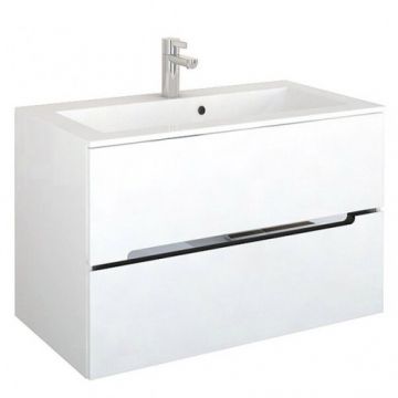 Mobilier suspendat Oristo Silver 90 cm, alb - Dimensiune 90cm