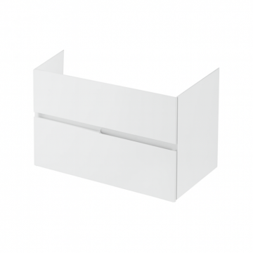Mobilier suspendat pentru lavoar  80 cm, alb lucios, Fluminia Toledo