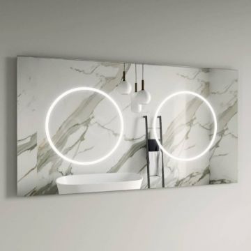 Oglinda Led Ovirro Aurora Double - Dimensiune 80x120