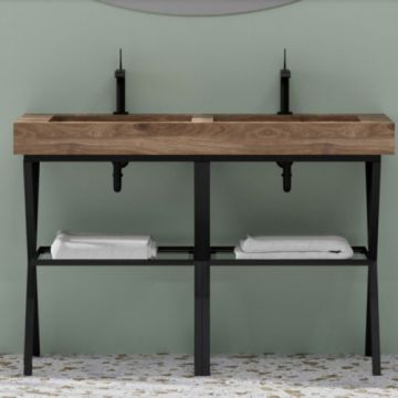 Suport metalic Savinidue Idea, negru - Dimensiune 100 cm