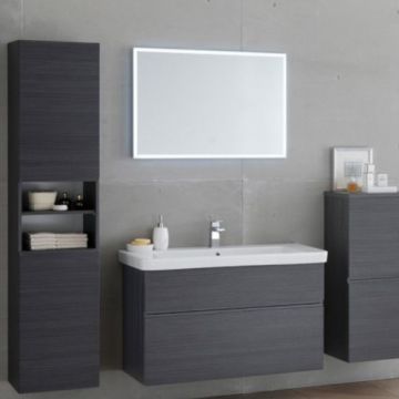 Oglinda KolpaSan cu iluminare LED cu touchscreen, 100x70cm - Dimensiune 100x70