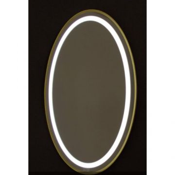 Oglinda LED Alexa Oval - Ovirro - Dimensiune 90x130