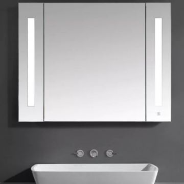 Oglinda led cu dulap Wellis Canaria - Dimensiune 80x70