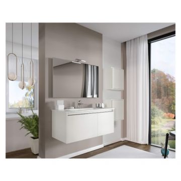 Set mobilier Savinidue Cielo cu lavoar ceramic - Dimensiune 101 cm