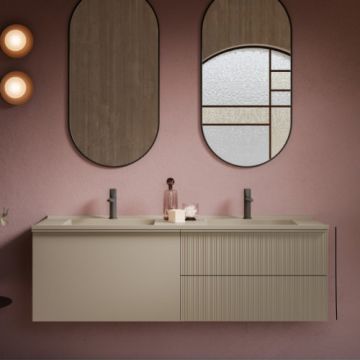 Baza lavoar Sanswiss Rigo cu doua sertare, 120x50 cm - Dimensiune 120X50