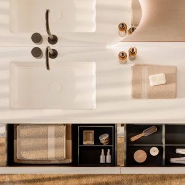 Blat lavoar Sanswiss Rigo 140 cm, cu orificiu lateral - Dimensiune 140 cm