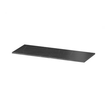 Blat pentru lavoar Cersanit, Larga 120 cm, negru marmorat