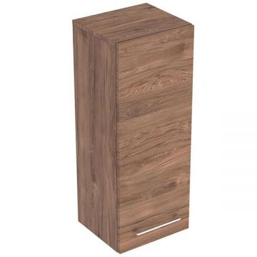 Dulap inalt suspendat, Geberit, Selnova Square, 85 cm, nuc american hickory