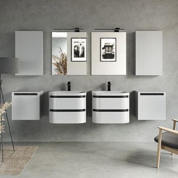 Dulap suspendat, Kolpasan, Vittoria, cu 1 usa, alb