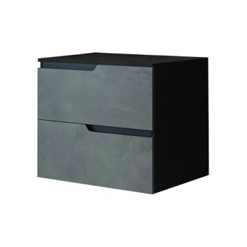 Mobilier cu blat pentru lavoar Fluminia, Bari 60, urban grey