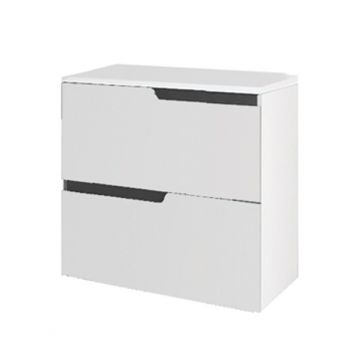 Mobilier pentru lavoar incastrat Fluminia, Bari 60, alb mat