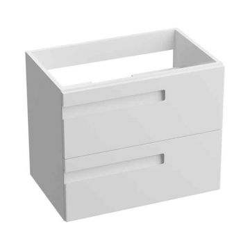 Mobilier pentru lavoar Spectrum, Flamengo, mânere decupate, 60 cm, alb