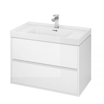 Mobilier suspendat, Cersanit, Crea, 80 cm, alb