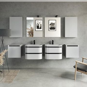 Mobilier suspendat, Kolpasan, Vittoria, cu 1 usa, alb