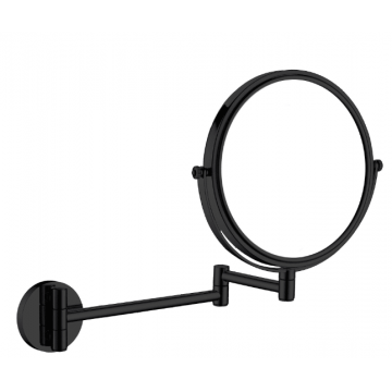 Oglinda cosmetica Deante Round Negru Mat
