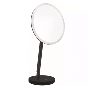 Oglinda cosmetica Deante Silia Negru mat LED