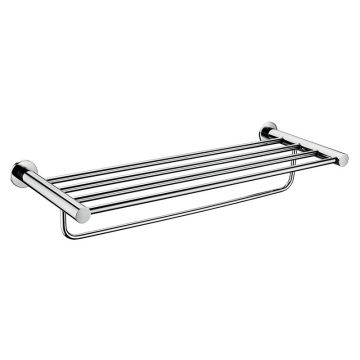 Raft pentru prosoape, Ferro, Smile, cu portprosop, crom