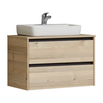 Blat sub chiuvetă în culoare naturală cu aspect de lemn de pin Quickset 393 – Pelipal