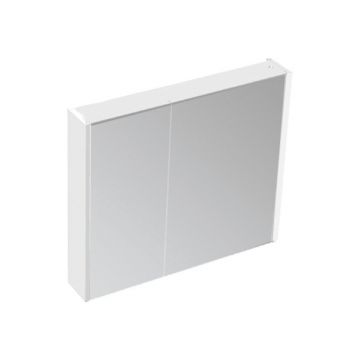 Dulăpior cu oglindă Kolpasan, Bella 80, cu 2 uși, alb