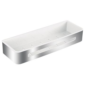 Etajera mare de dus, Ferro, Emotion, alb - crom