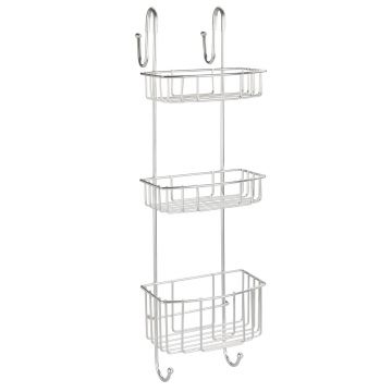 Etajera pentru dus, Wenko, Caddy, 3 rafturi, 22.5 x 22 x 70 cm, inox