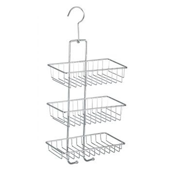 Etajera suspendabila pentru baie, Wenko, Caddy Nivala, 22 x 50 x 13.5 cm, inox