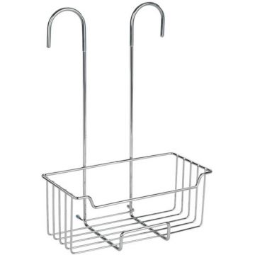 Etajera suspendabila pentru baie, Wenko, Milo, 25 x 36 x 14 cm, inox/plastic