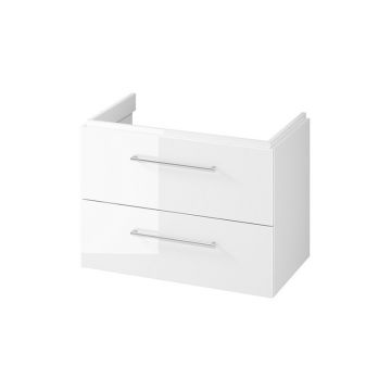 Mobilier suspendat, Cersanit, Larga, dreptunghiular, 80 cm, alb