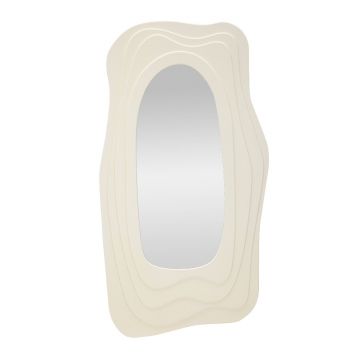 Oglinda decorativa Dafne, Mauro Ferretti, 90x165 cm, MDF/oglinda, alb