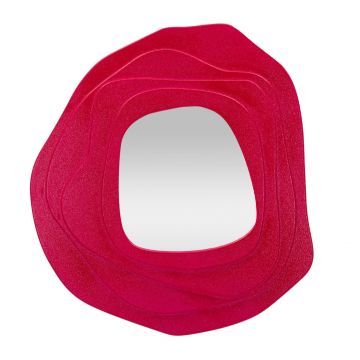 Oglinda decorativa Dalia, Mauro Ferretti, 90x97 cm, MDF/oglinda, fucsia