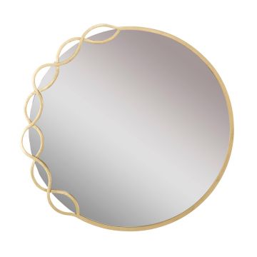 Oglinda decorativa Eleonor, Mauro Ferretti, 73.5x72 cm, fier, auriu