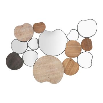 Oglinda decorativa Quoxy, Mauro Ferretti, 118x82.5 cm, fier, maro