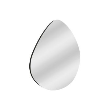 Oglinda decorativa, Siam, Besso, 60x60x2 cm, MDF , Negru