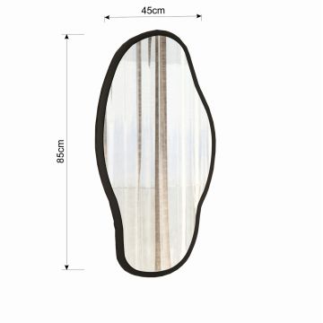 Oglinda decorativa, Siam, Couldy, 45x85x2 cm, MDF , Transparent