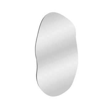 Oglinda decorativa, Siam, Lossa, 52x89x2 cm, MDF , Negru