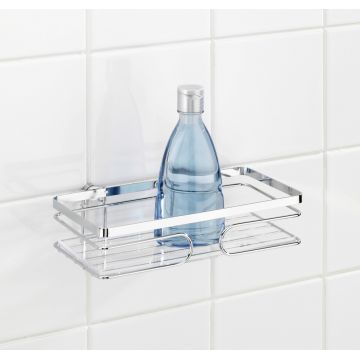 Polita pentru baie Premium, Wenko, 24x13.5x6.5 cm, inox, argintiu lucios