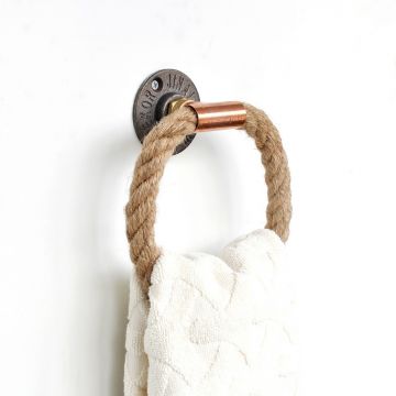 Raft de perete, Evila Originals, Cop011, 16x16x6 cm, Sfoara, Auriu roz