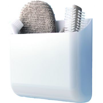 Suport de perete cu autoadeziv Hang It, Compactor, 23.2x6.7x19.6 cm, plastic, alb