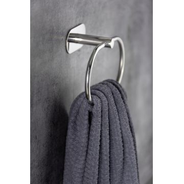 Suport pentru prosoape Orea, Wenko, 20.5x7.5x12.5 cm, inox, argintiu lucios